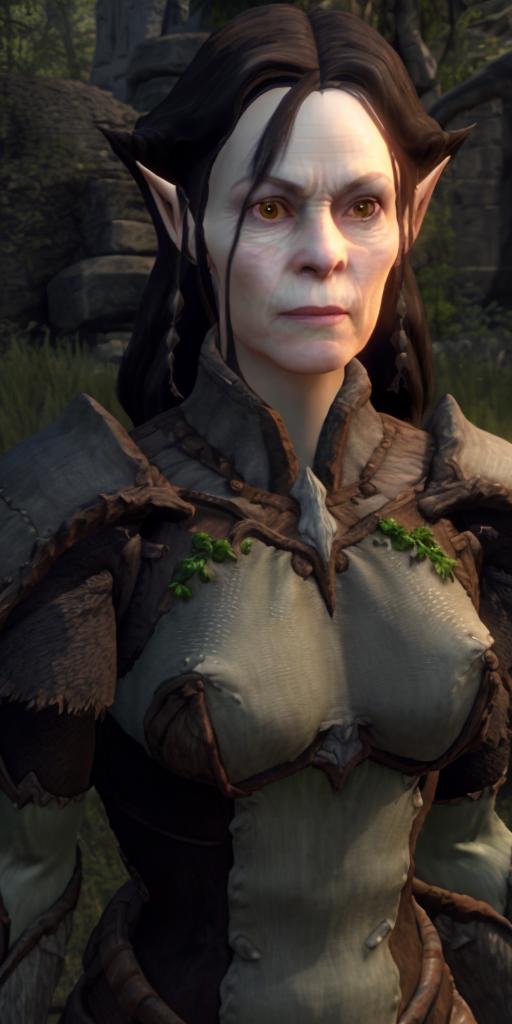 55650-2190348220-best quality, upper body,_sigourney weaver as a wood elf in oblivion, parody, armor, dark hair, hdr, bloom, cgi, in-game screens.png